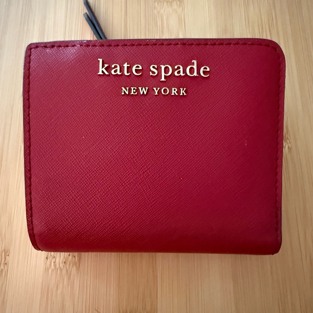 Kate Spade Cherry Red Compact Wallet